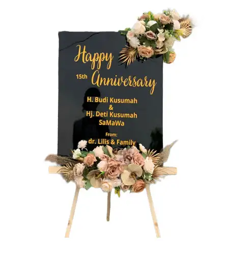 Papan Bunga Akrilik Gedung Wedding Puncak